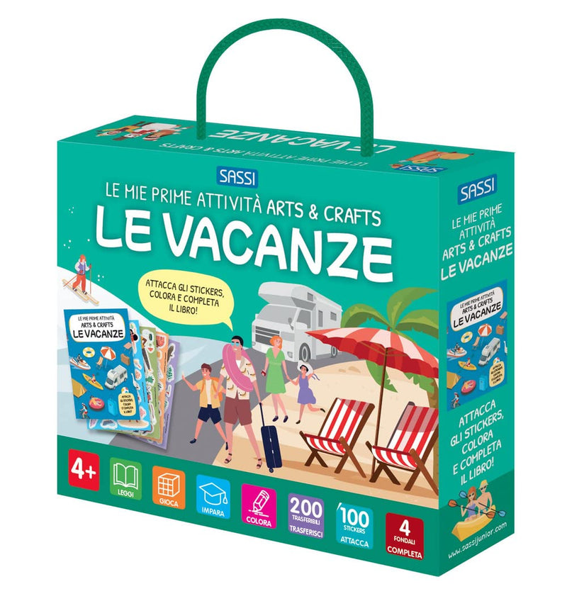 Le vacanze. Le mie prime attività arts & crafts. Con Adesivi