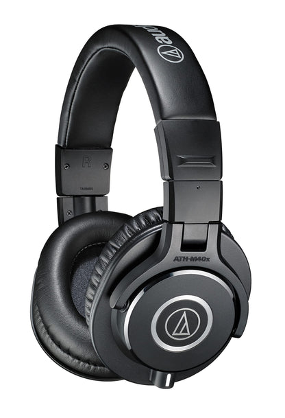 Audio-Technica M40x Professional Studio Headphones for studio recording, creators, DJs, podcasts and everyday listening Black Single single