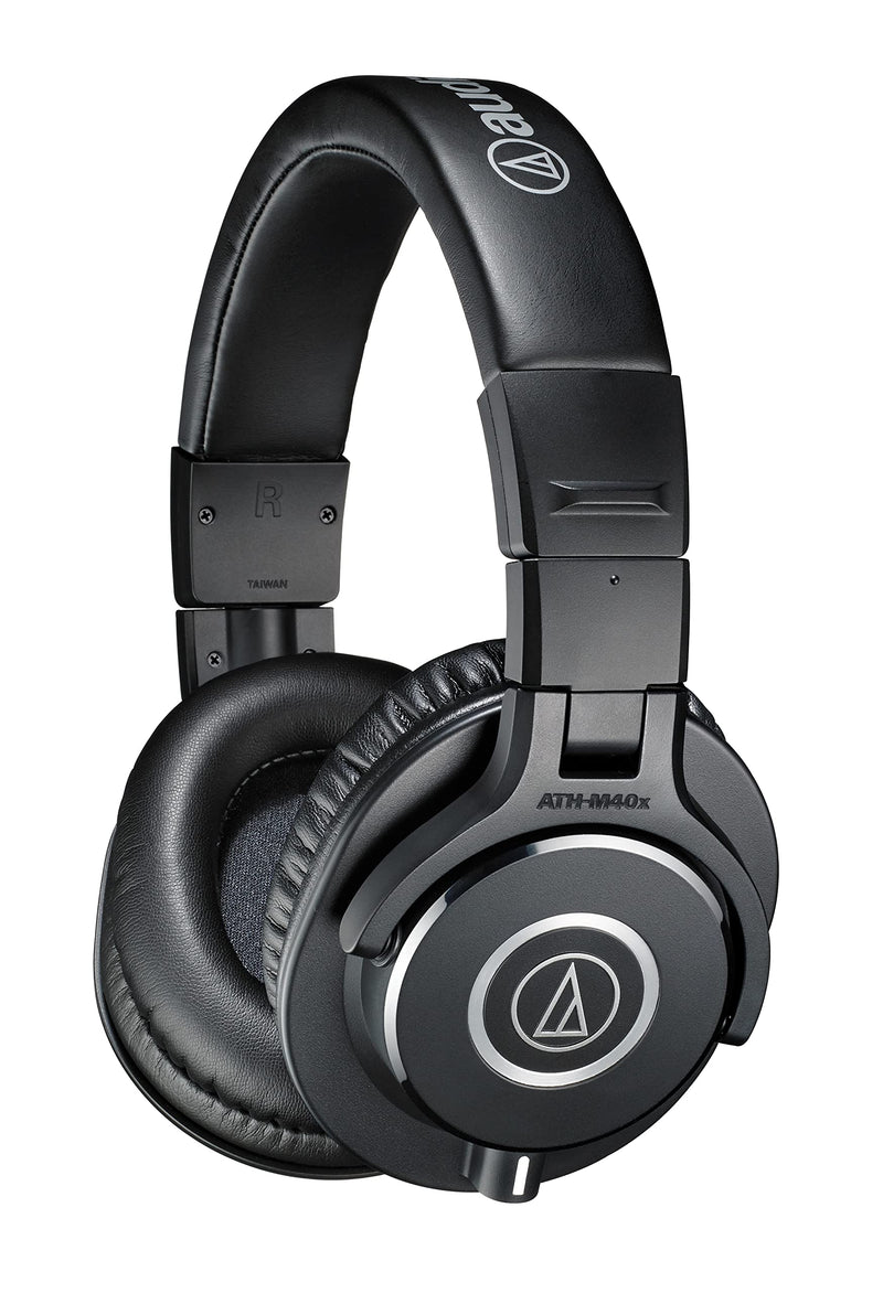 Audio-Technica M40x Professional Studio Headphones for studio recording, creators, DJs, podcasts and everyday listening Black Single single