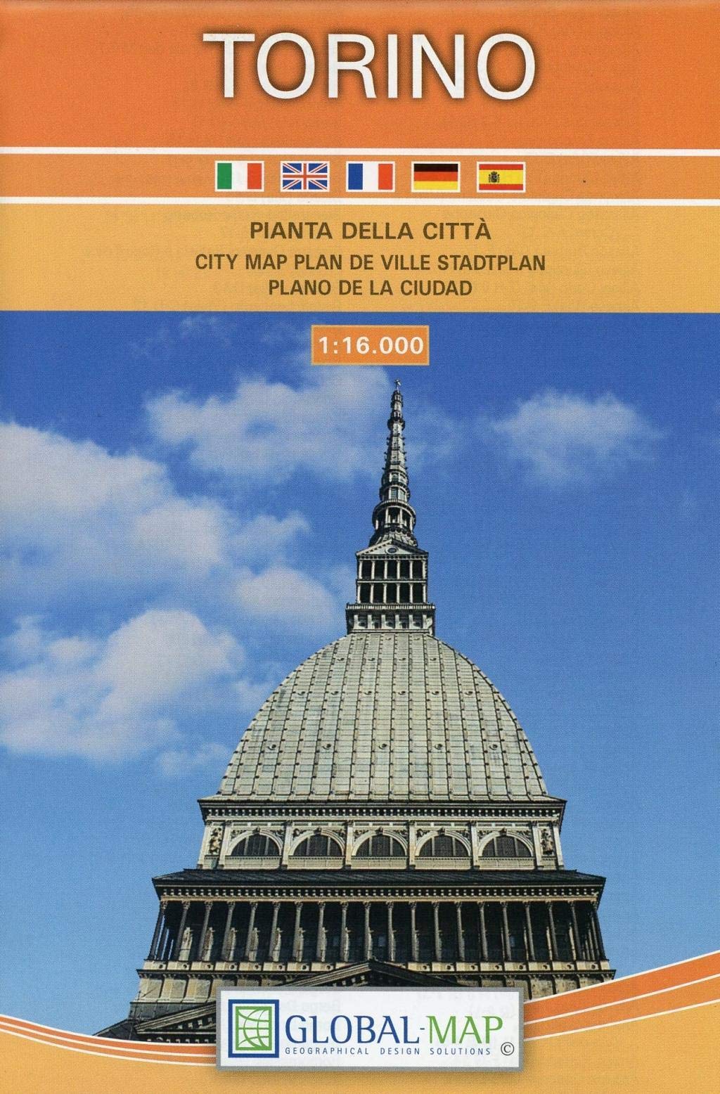 Torino 1:16.000. Pianta della città (cm 67x110