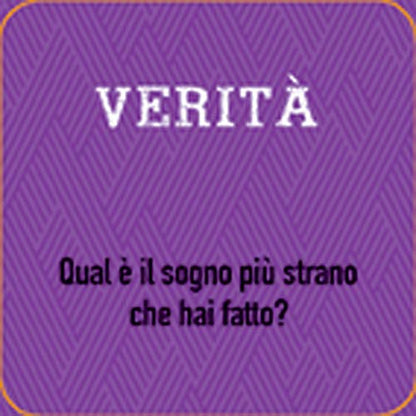 Obbligo o verità. After dinner games