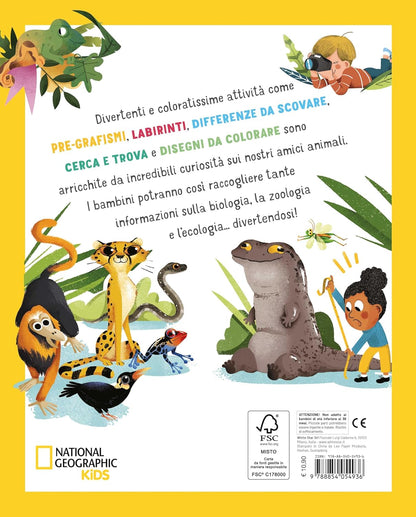 Animali. Più di 100 giochi e curiosità per tante ore di divertimento. Gioca e impara. Ediz. a colori