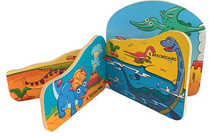 Dinosauri. Libri In Legno Sagomati. Ediz. A Colori (I)