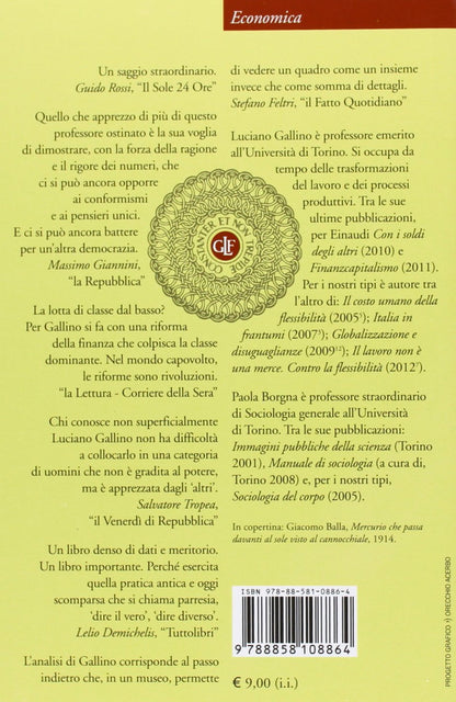 La lotta di classe dopo la lotta di classe. Intervista a cura di Paola Borgna