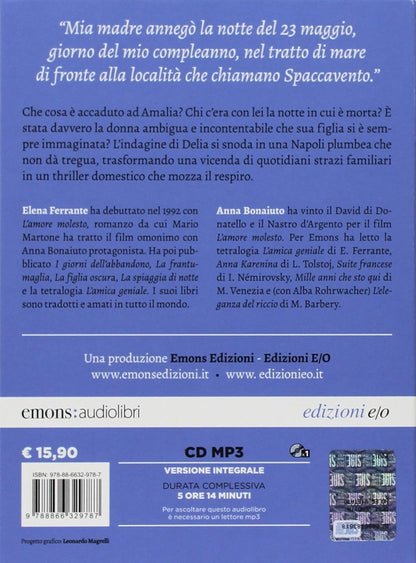 L'amore molesto letto da Anna Bonaiuto. Audiolibro. CD Audio formato MP3. Ediz. integrale