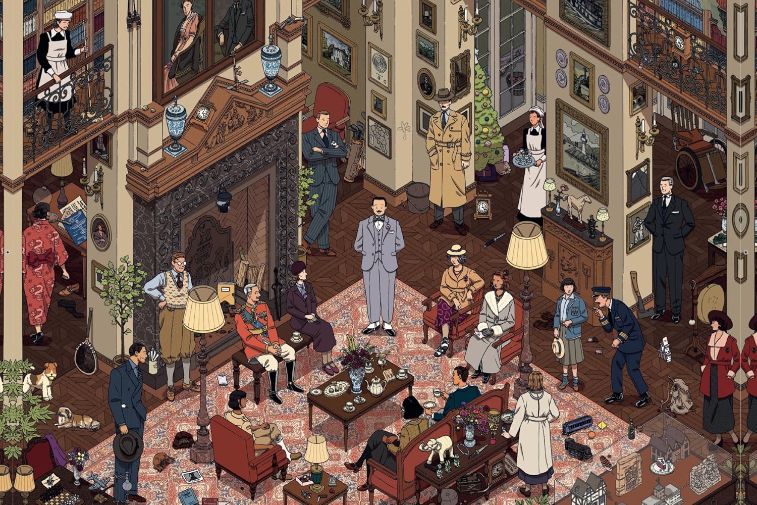 Il mondo di Hercule Poirot. Puzzle 1000 pezzi