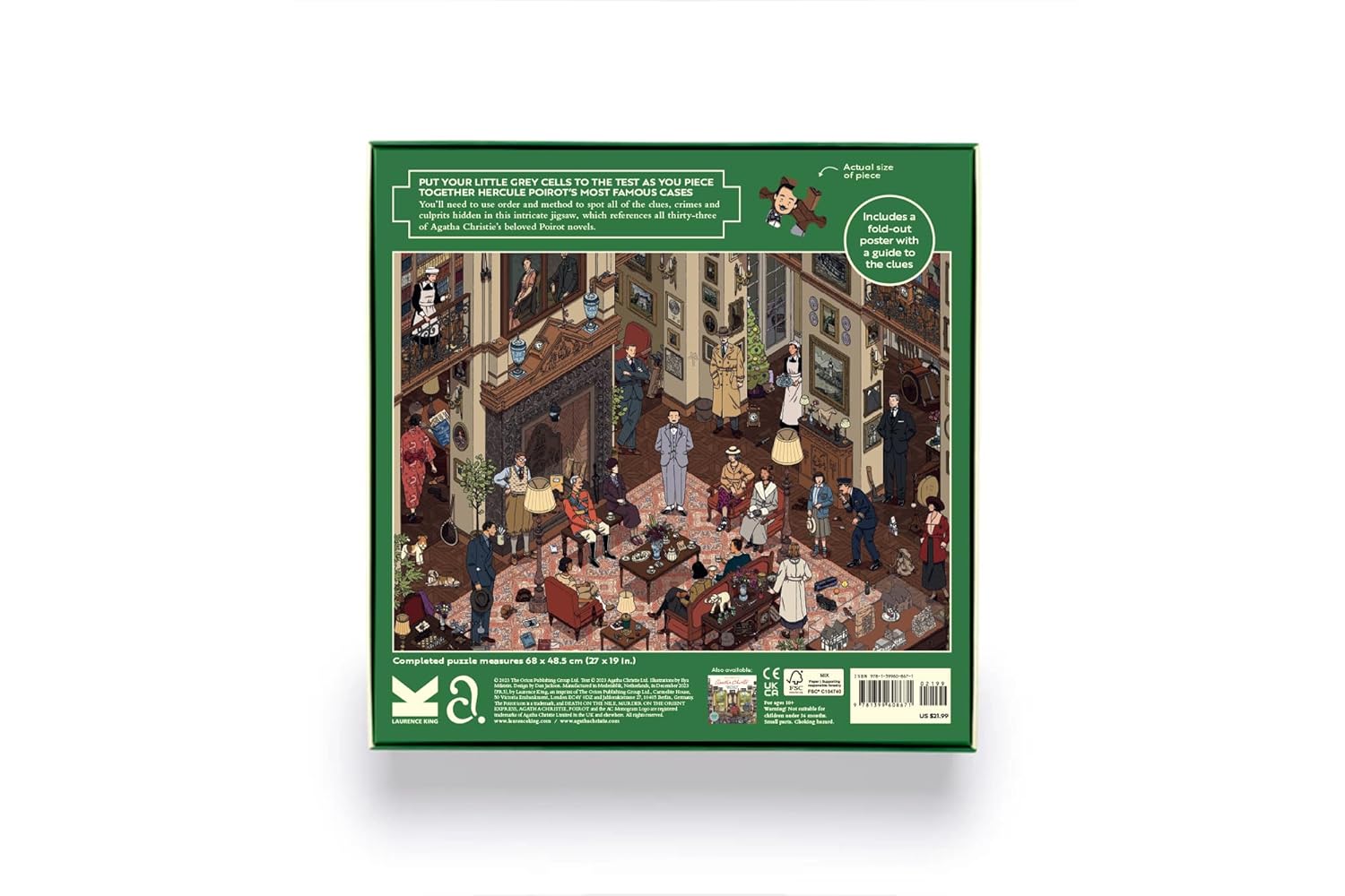 Il mondo di Hercule Poirot. Puzzle 1000 pezzi