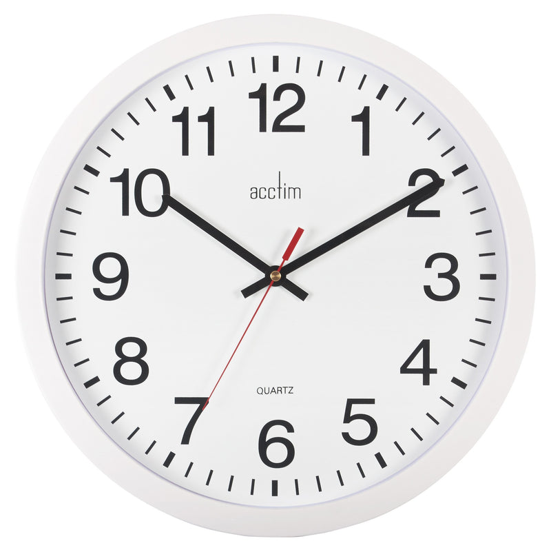 Acctim Controller Wall Clock Wht