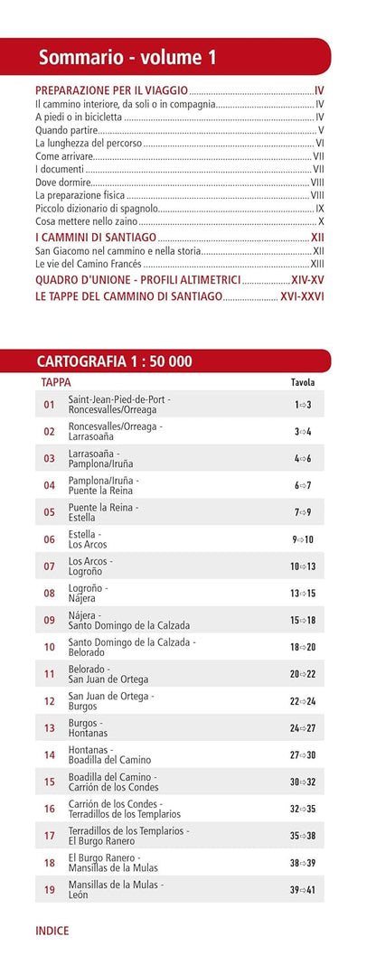 Cammino di Santiago de Compostela 1:50.000. Da Saint-Jean-Pied-de-Port a Leon (Vol. 1
