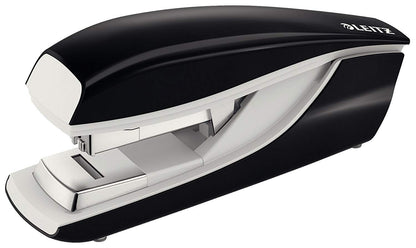 Leitz 55230195 Stapler, 40 Sheet Capacity, Ergonomic Metal Body, Includes Staples, Flat Clinch, NeXXt Range, 55230095 - Black