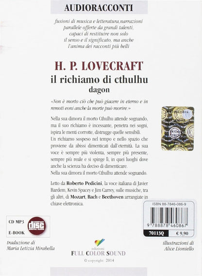Howard P. Lovecraft - Il Richiamo Di Cthulhu. Dagon Letto Da Roberto Pedicini. Audiolibro. Cd Audio