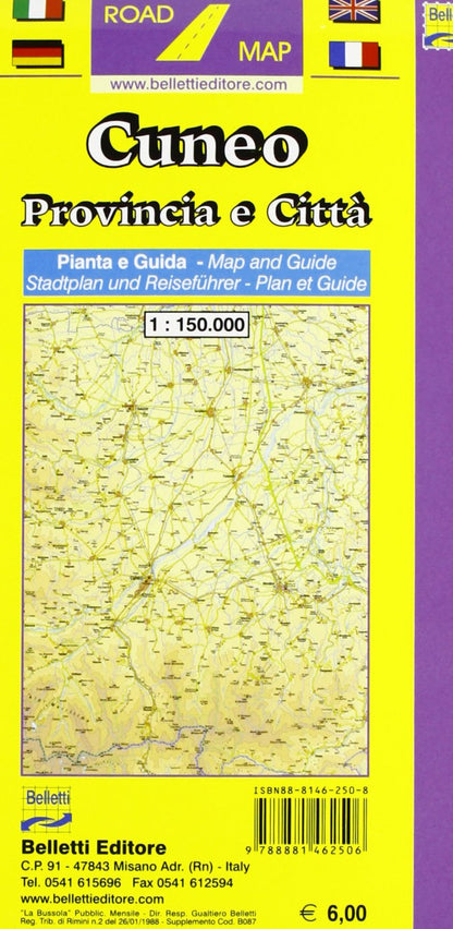 Cuneo città e provincia 1:10.000