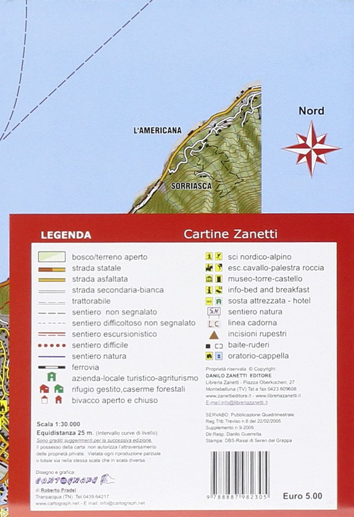 Golfo Borromeo. Verbania, Stresa, Lago Di Mergozzo, Mottarone, Laveno 1:30.000