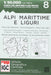 Carta n. 8 Alpi Marittime e Liguri 1:50.000. Carta dei sentieri e dei rifugi