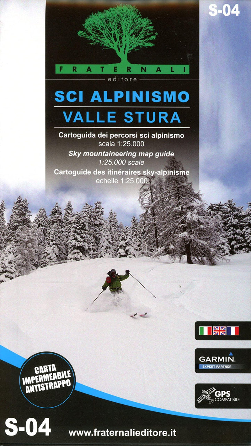 Sci alpinismo in Valle Po e Val Varaita. Cartoguida scala 1:25.000-Sky mountaineering map guide 1:25,000 scale: Cartoguida 1:25000: S03