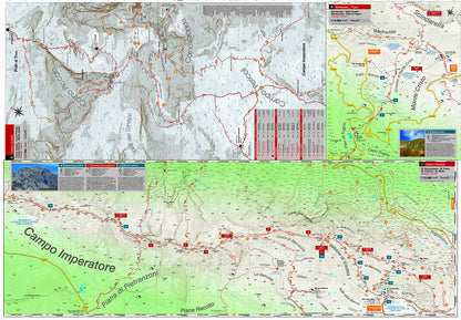 Gran Sasso d'Italia. Carta dei sentieri 1:15.000