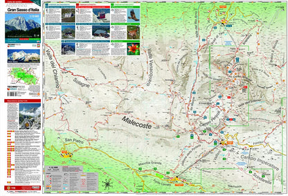 Gran Sasso d'Italia. Carta dei sentieri 1:15.000