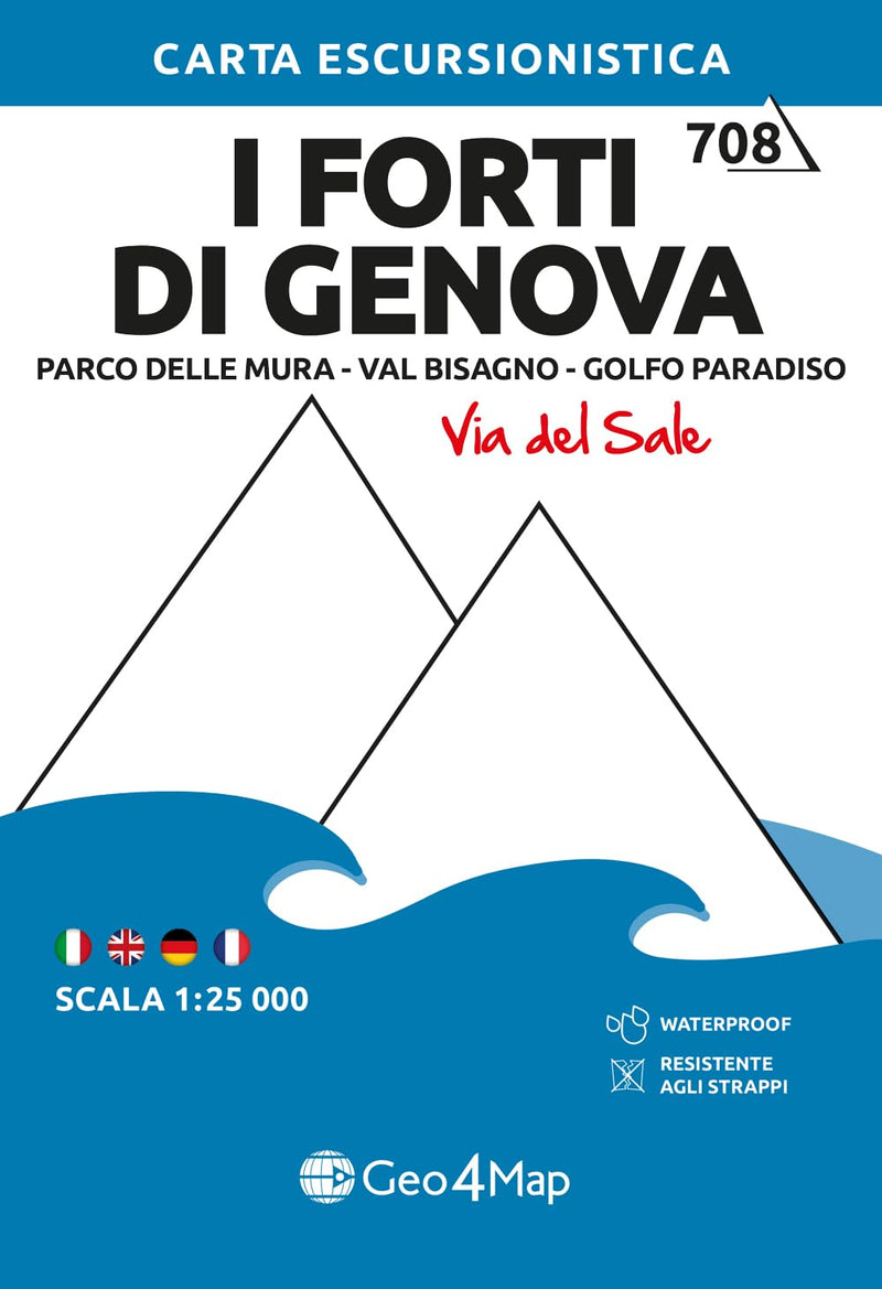 I Forti di Genova. Parco delle Mura, Val Bisagno, Golfo Paradiso. Carta escursionistica 1:25.000: I Forti di Genova-Golfo Paradiso 1:25000: 710