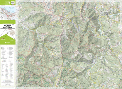 Monte Antola. Alta Val Borbera, Val Trebbia, Monte Chiappo. Carta escursionistica 1:25.000: Alta Val Trebbia 1:25000: 711
