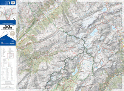 Alpe Devero. Val Formazza, Binntal, Valle del Goms 1:25.000