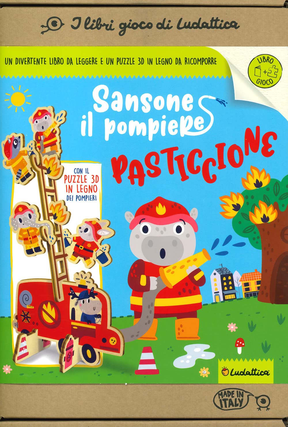 Nina Viola - Sansone Il Pompiere Pasticcione. Ediz. A Colori. Con Puzzle In Legno Tridimensionale