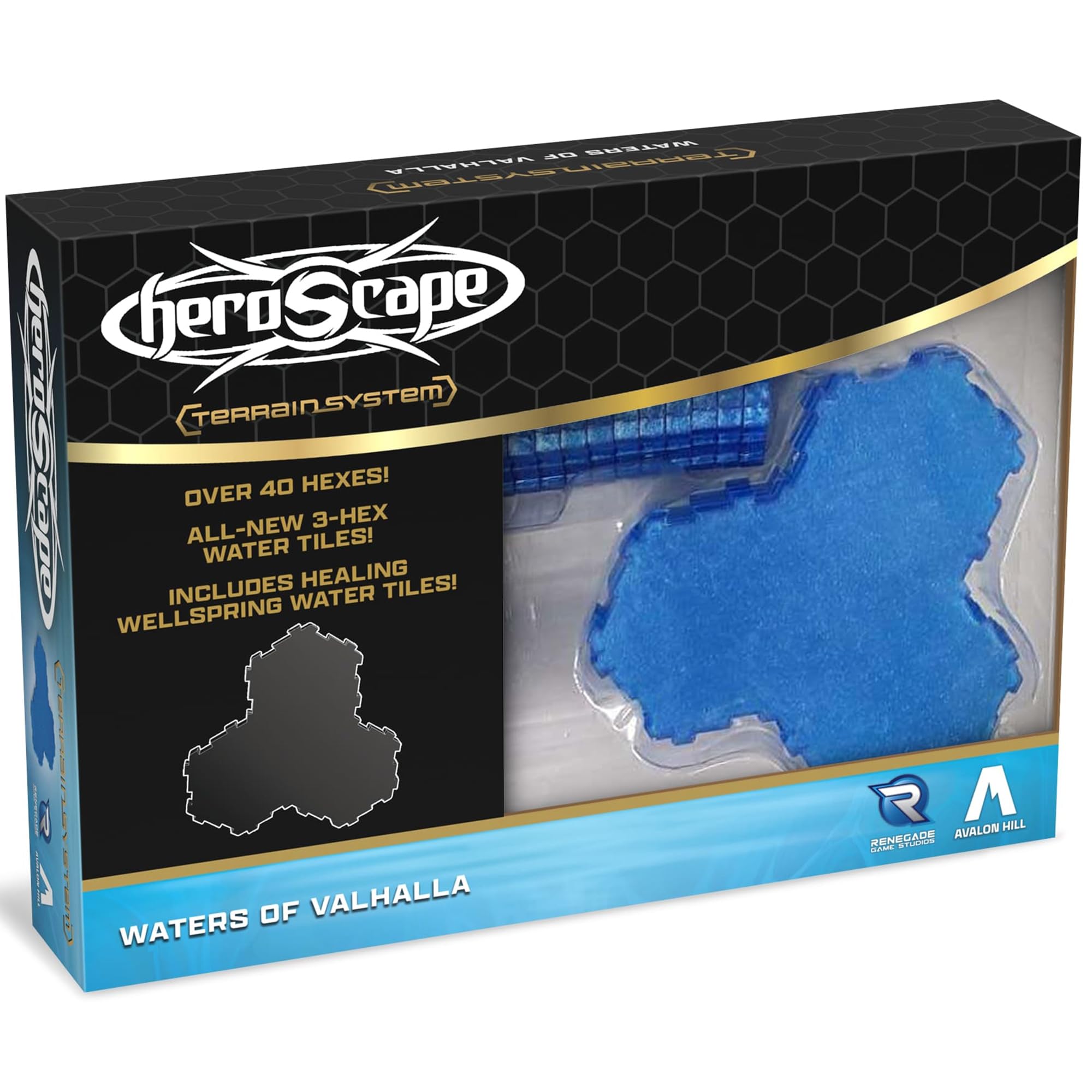 Renegade Game Studios | Heroscape: Waters of Valhalla Terrain Expansion | Game Accessory | Ages 14+