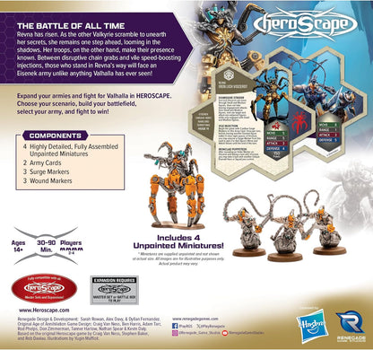 Renegade Game Studios | Heroscape: Revna’s Rebuke: Iron Lich Viscerot and Necrotech Wraithriders Army Expansion | Game Accessory | Ages 14+