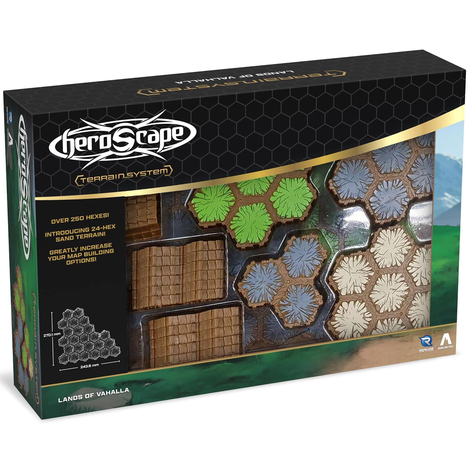 Renegade Game Studios | Heroscape: Lands of Valhalla Terrain Expansion | Game Accessory | Ages 14+