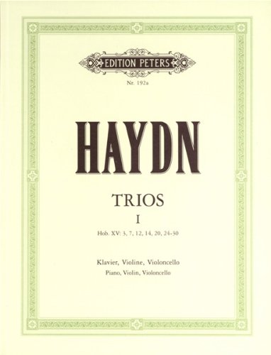 EDITION PETERS HAYDN JOSEPH - PIANO TRIOS, COMPLETE VOL.1 - PIANO TRIOS Classical sheets Piano