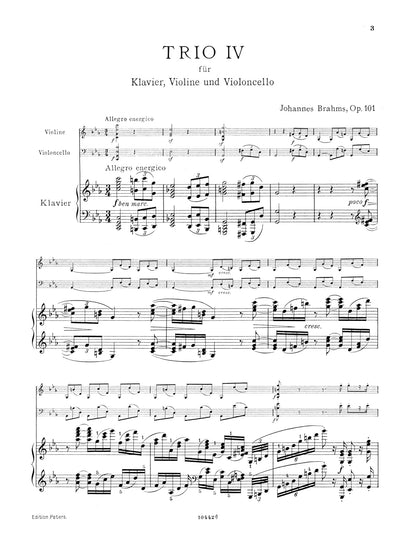 Trio No 4 In C Minor Op 101