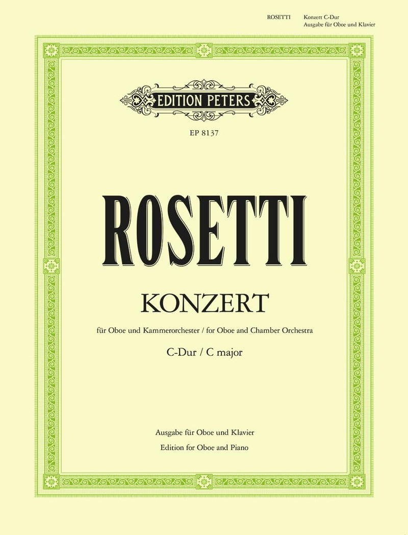 Rosetti: Oboe Concerto in C (EP8137)