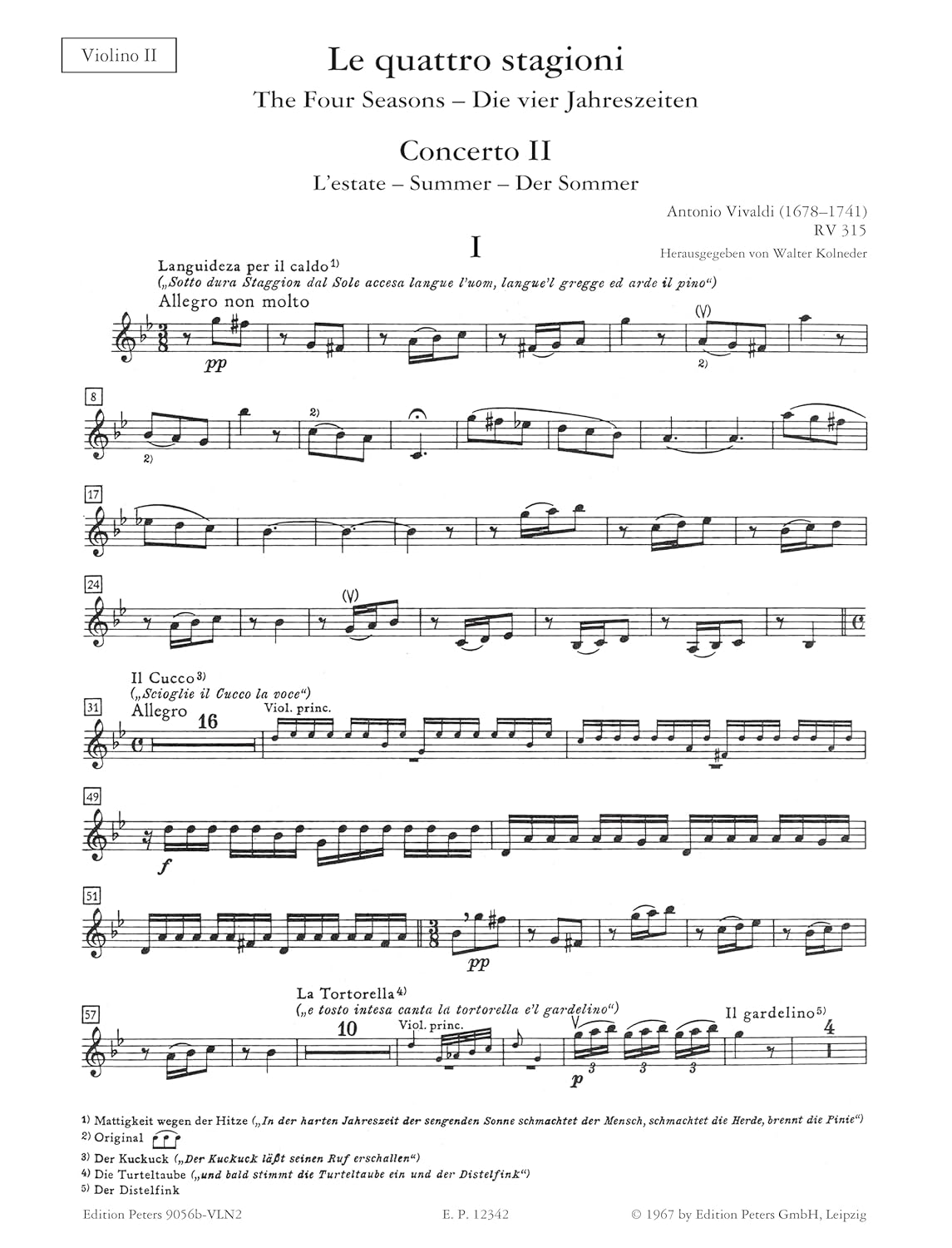 Four Seasons Concerti Op 8 No 2 In G Min