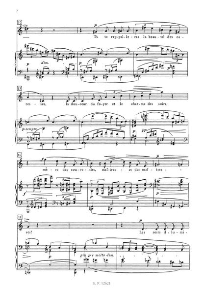 Debussy: Song Cycles, 5 Poèmes de Baudelaire (Voice and Piano) (EP9235)