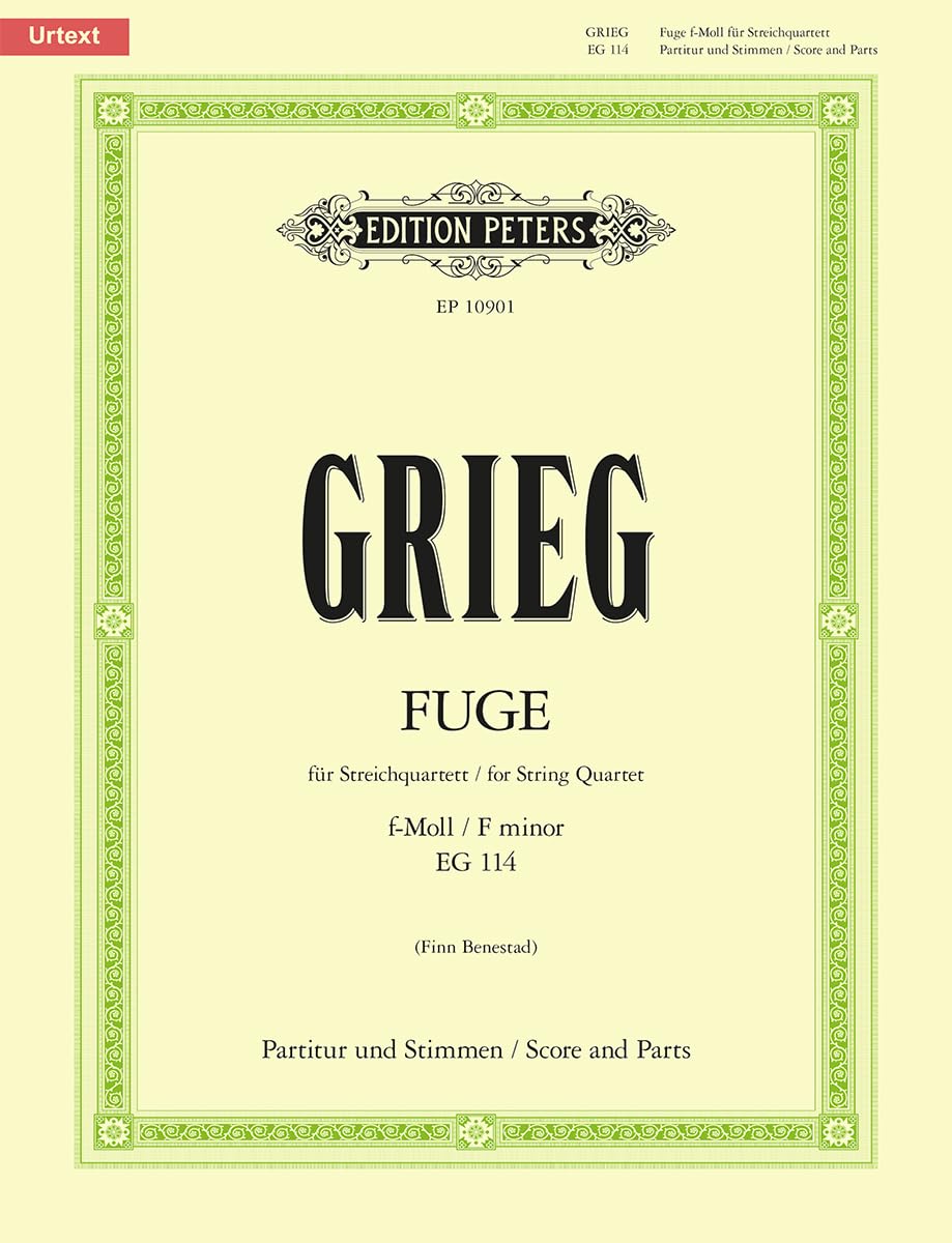Grieg: Fugue in F Minor (Full Score and Parts) (EP10901)