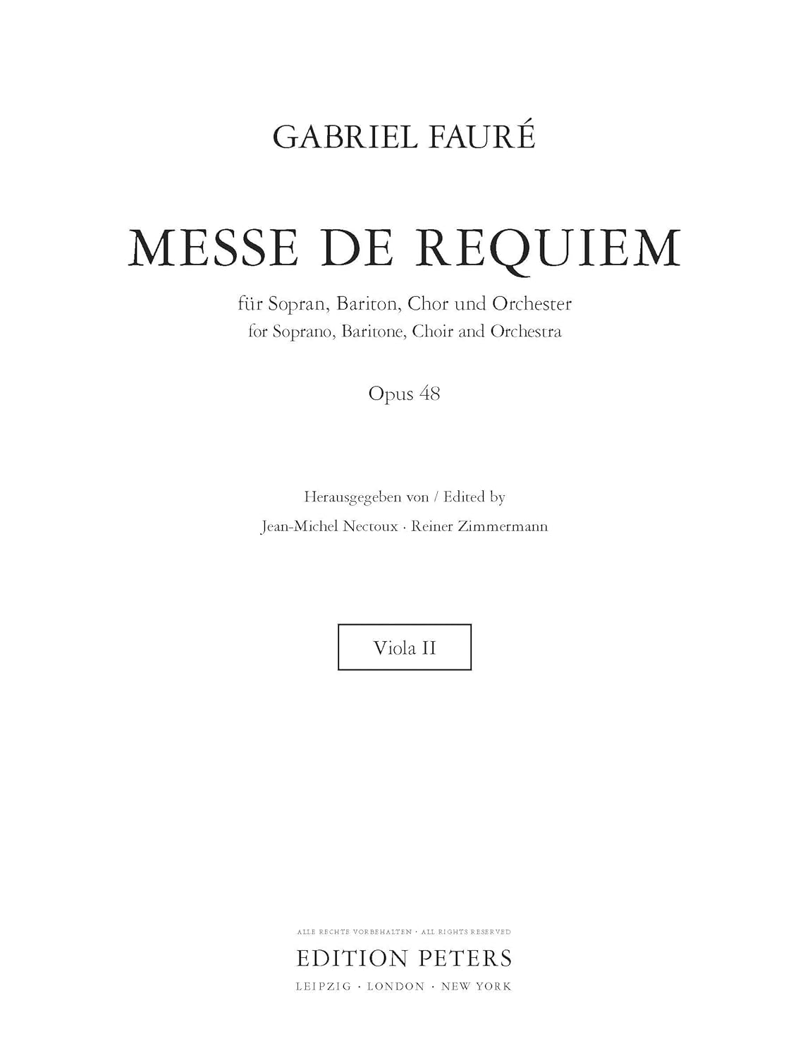 Requiem Op 48 Vla2