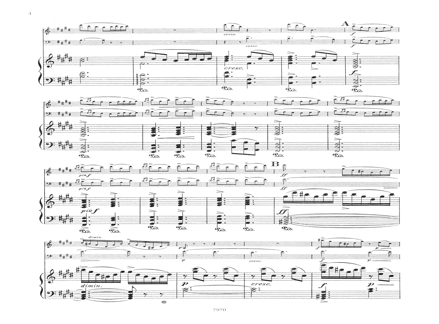 Peer Gynt Suite No1 Fur Klaviertrio