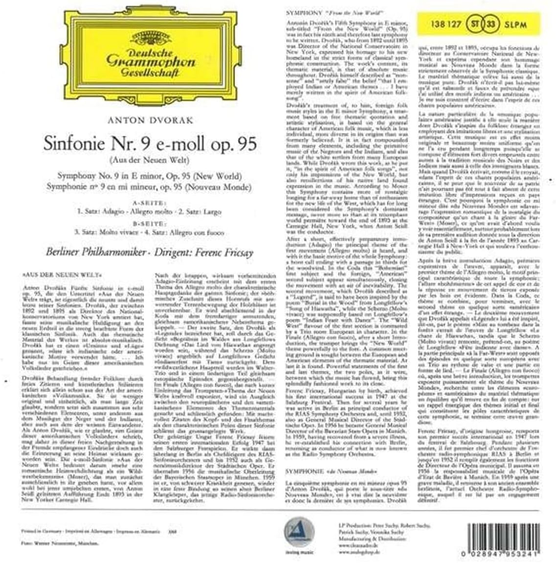 Dvorak: aus der Neuen Welt (Sinfonie 9 E-Moll)