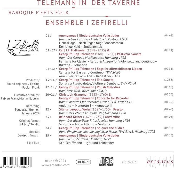 Telemann in Der Taverne: Baroque Meets Folk