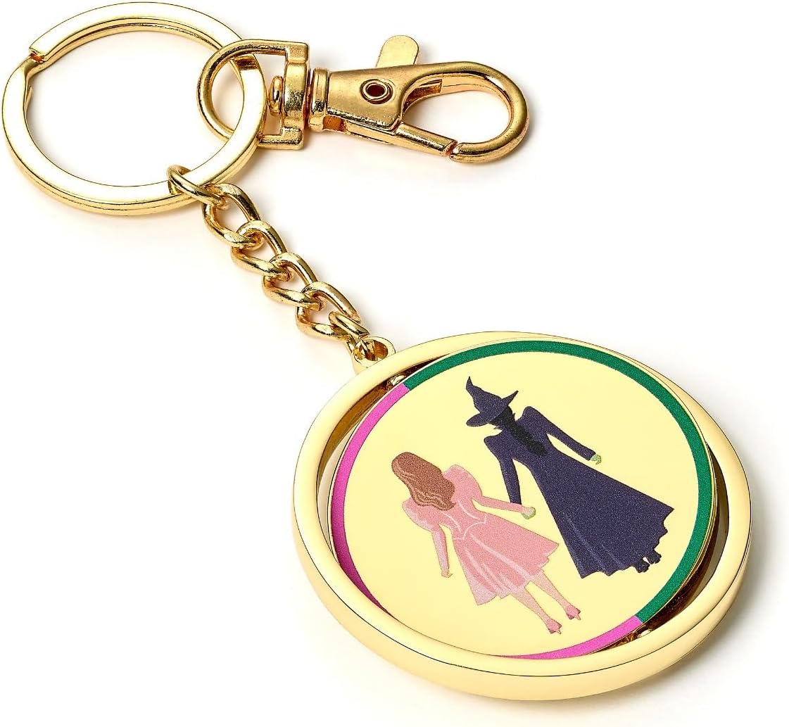 WICKED I Love Emerald City sleutelhanger & Oz Logo Pin Badge Gift Set, Groen, Eén maat