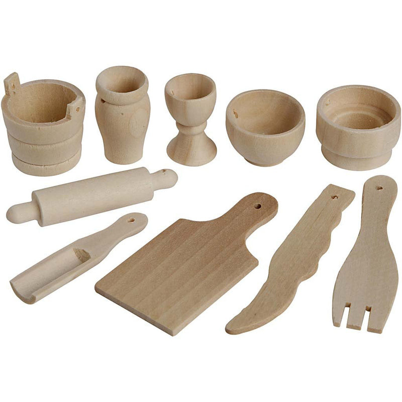Miniatur K?chenger?te L 40-60 Mm 50 Stck. Birke