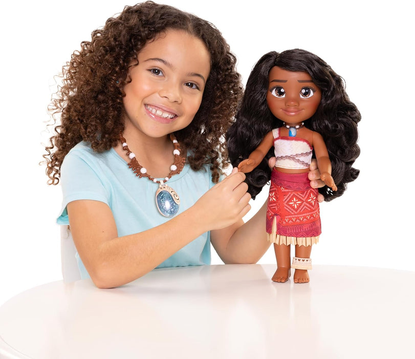 Moana 2 Officially Licensed Disney's My Friend Moana Doll By Jakks Pacific, Stands 14" / 36 cm Tall, Includes Doll Outfit and Doll Anklet, Suggested for Ages 3+