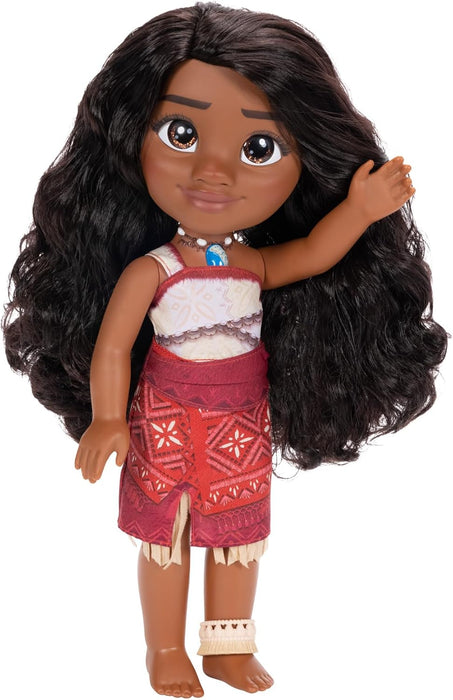 Moana 2 Officially Licensed Disney's My Friend Moana Doll By Jakks Pacific, Stands 14" / 36 cm Tall, Includes Doll Outfit and Doll Anklet, Suggested for Ages 3+