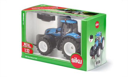siku 3291, New Holland T7.315 HD, Toy Tractor, 1:32, Metal/Plastic, Blue, Incl. front weight, opening bonnet and trailer coupling