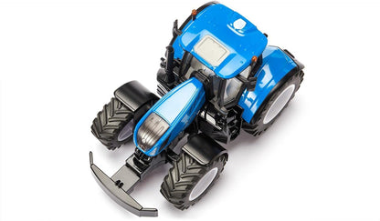 siku 3291, New Holland T7.315 HD, Toy Tractor, 1:32, Metal/Plastic, Blue, Incl. front weight, opening bonnet and trailer coupling