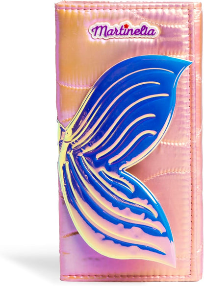 LIRAGRAM Martinelia Let's Be Mermaids Zeemeerminportemonnee, 12 x 24,5 x 3 cm, bevat 52 oogschaduw, 8 lipgloss, 6 rouge en bronzer, applicators en borstels. (1
