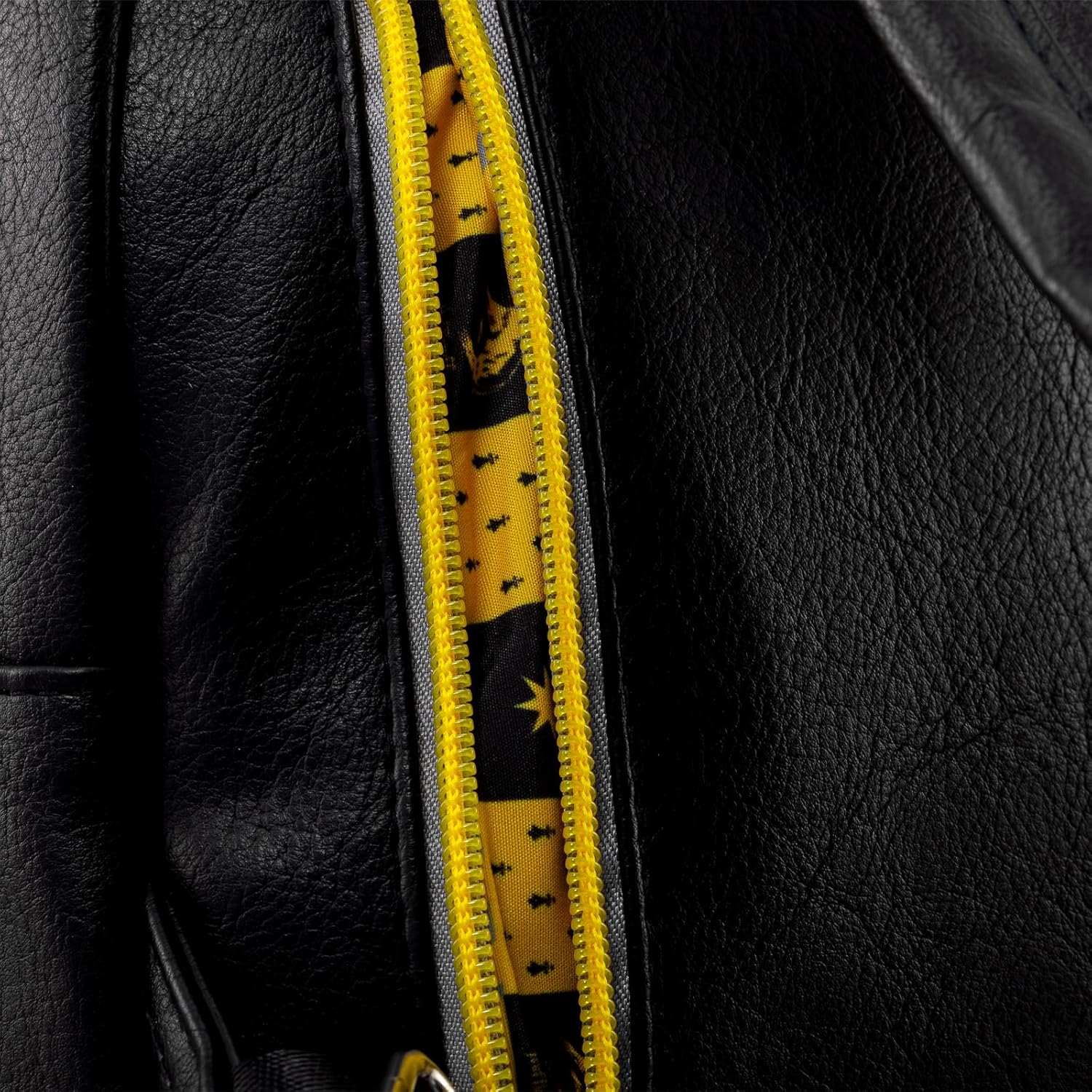 Pyramid Internationa Harry Potter, GRYFFINDOR, HUFFLEPUFF, RAVENCLAW & Dark Arts Fashion Backpack - Luxury Faux Leather, Unique Lining, Matching Zipper Accessory, Inner & Outer Pockets, Bold & Edgy