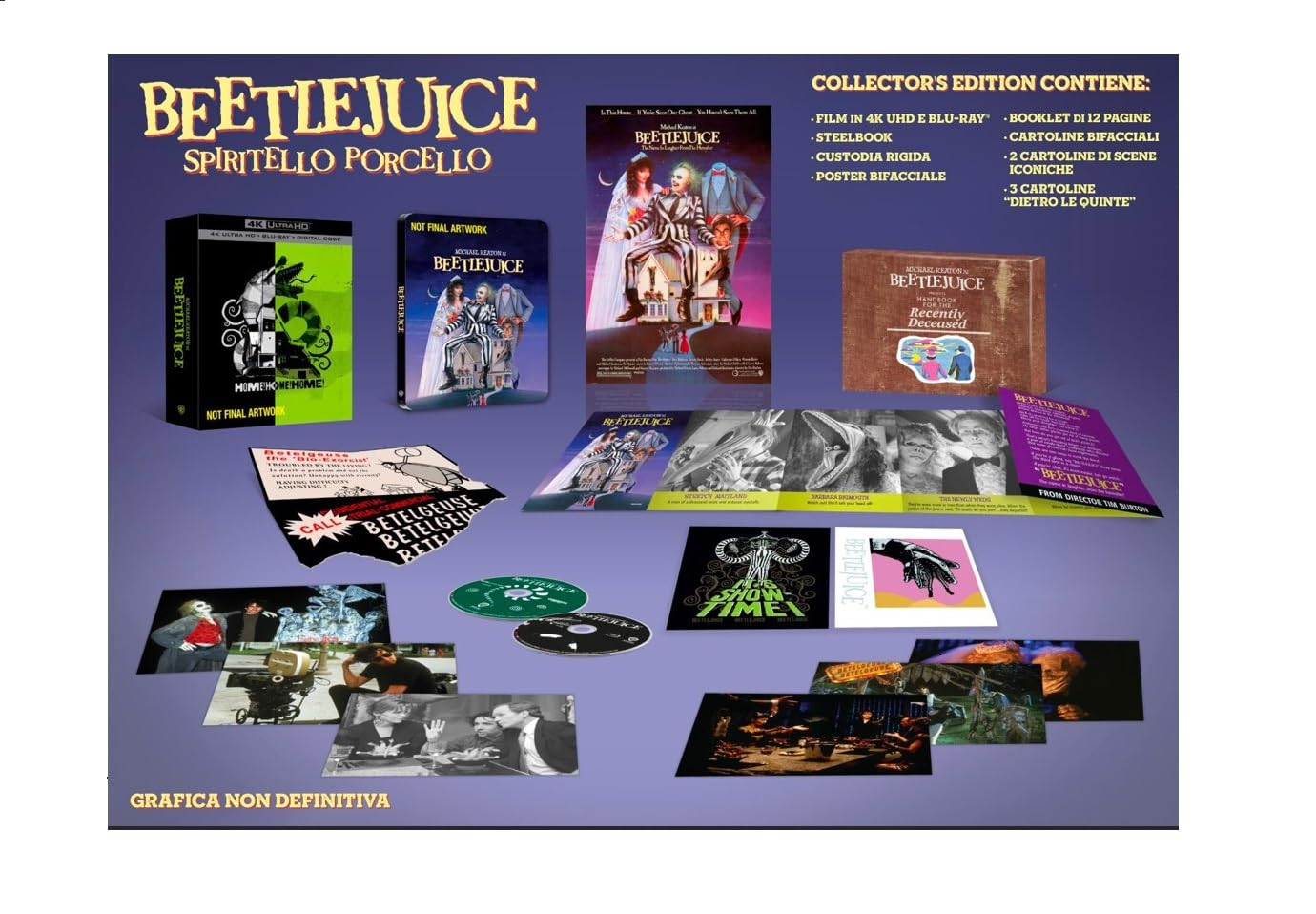 BEETLEJUICE - Spiritello Porcello (1988) Steelbook UCE (4K Ultra HD + Blu-ray)