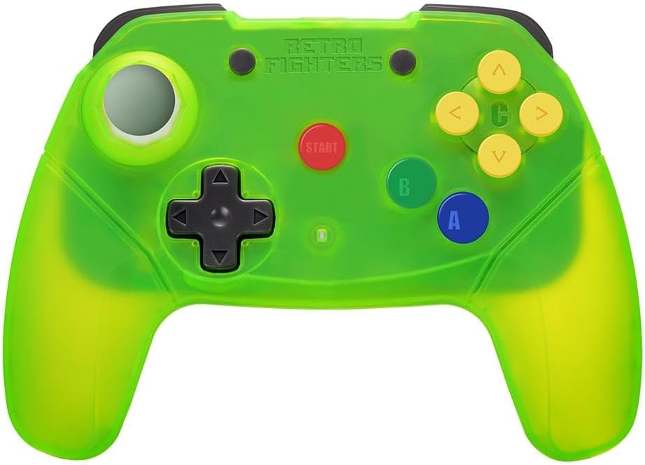 Retro Fighters Brawler64 Wireless 2.4G Controller Extreme Green