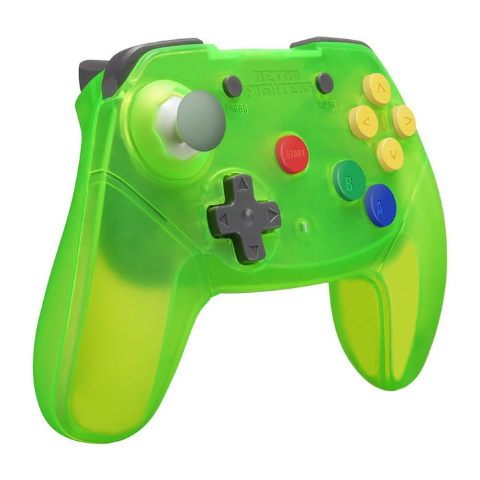 Retro Fighters Brawler64 Wireless 2.4G Controller Extreme Green