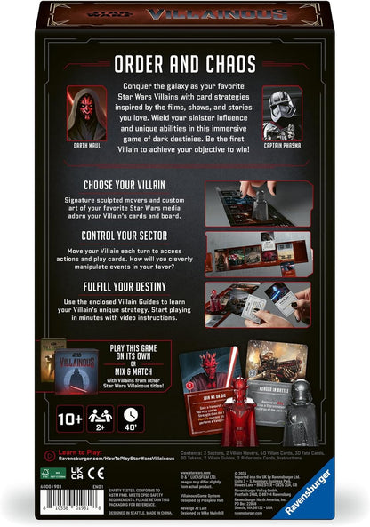 Ravensburger Star Wars Villainous Revenge at Last - Immersive Strategy Board Game for Adults and Kids Age 10 Years Up - 2 Players - Play as Stand-Alone or Expansion - 2024